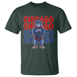 Vintage Chicago Pride Graphic T Shirt US State Sports Fan Baseball Lover TS10 Dark Forest Green Print Your Wear