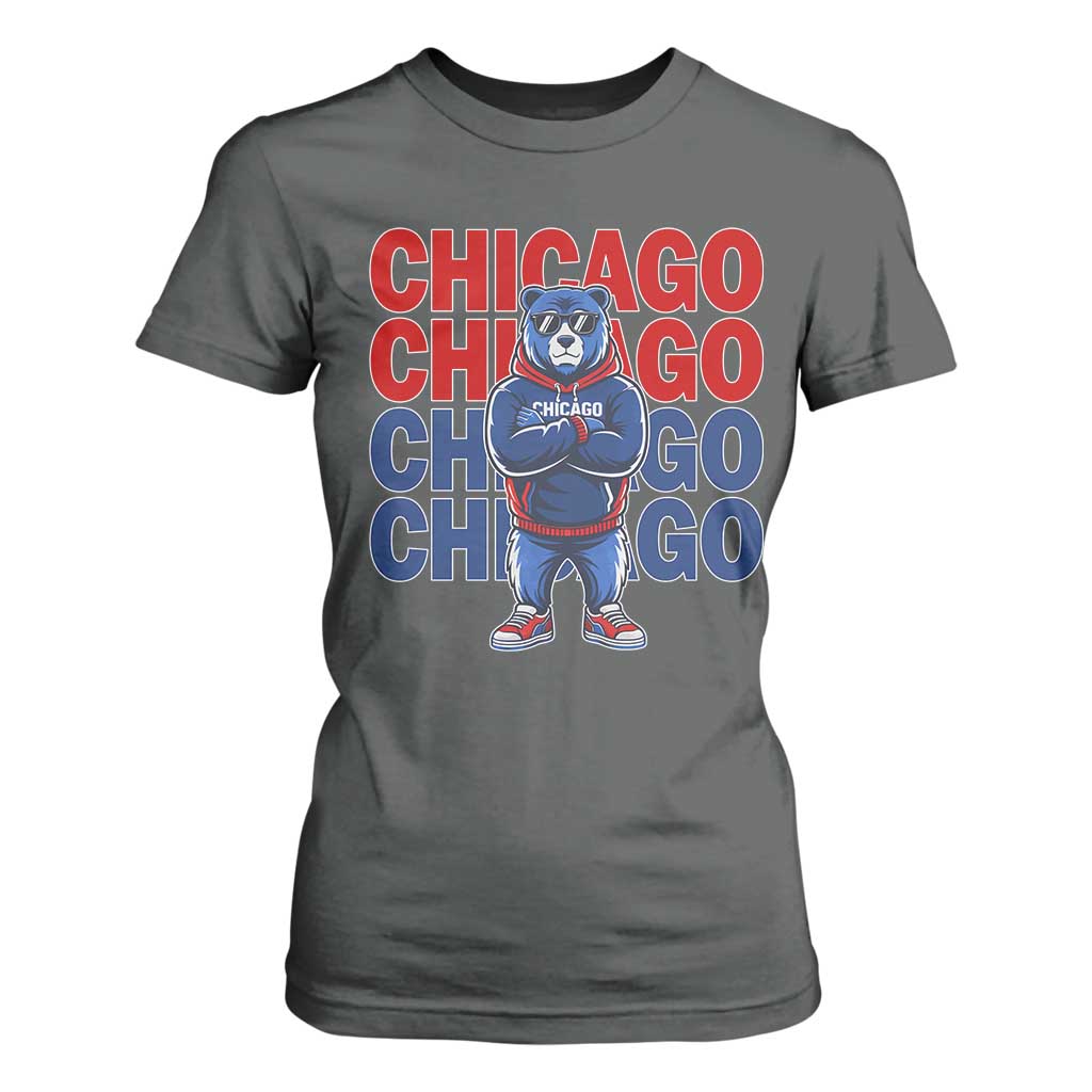 Vintage Chicago Pride Graphic T Shirt For Women US State Sports Fan Baseball Lover TS10 Dark Heather Print Your Wear