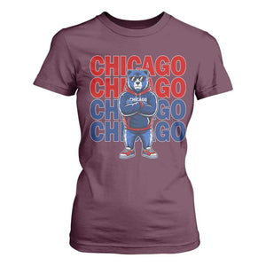 Vintage Chicago Pride Graphic T Shirt For Women US State Sports Fan Baseball Lover TS10 Maroon Print Your Wear