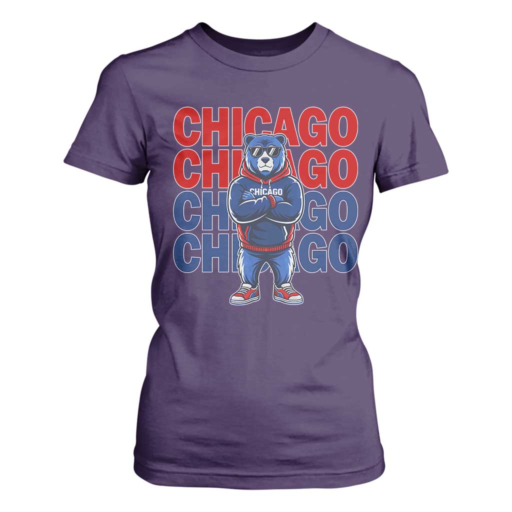 Vintage Chicago Pride Graphic T Shirt For Women US State Sports Fan Baseball Lover TS10 Purple Print Your Wear