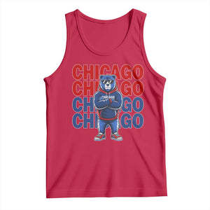 Vintage Chicago Pride Graphic Tank Top US State Sports Fan Baseball Lover TS10 Red Print Your Wear