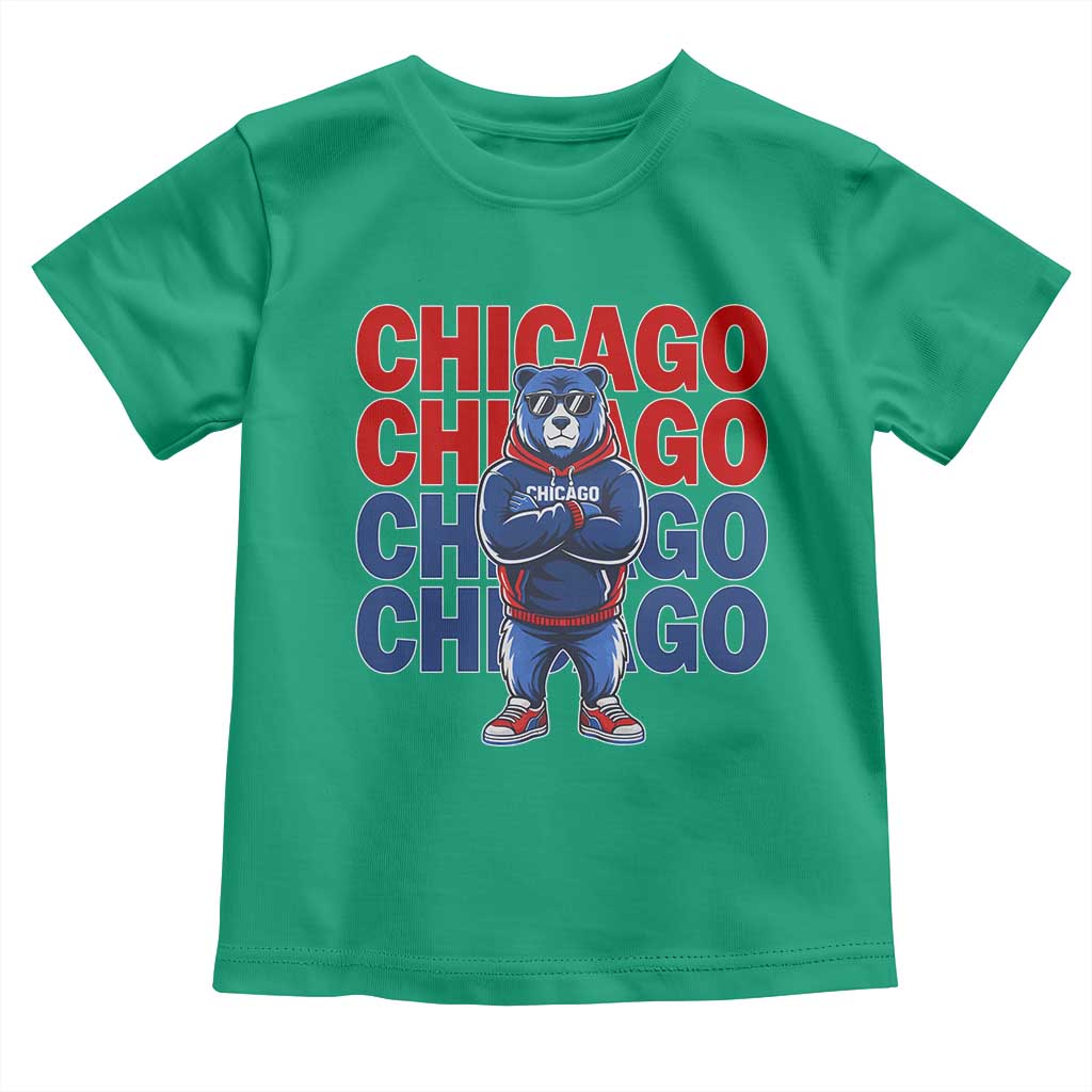 Vintage Chicago Pride Graphic Toddler T Shirt US State Sports Fan Baseball Lover TS10 Irish Green Print Your Wear