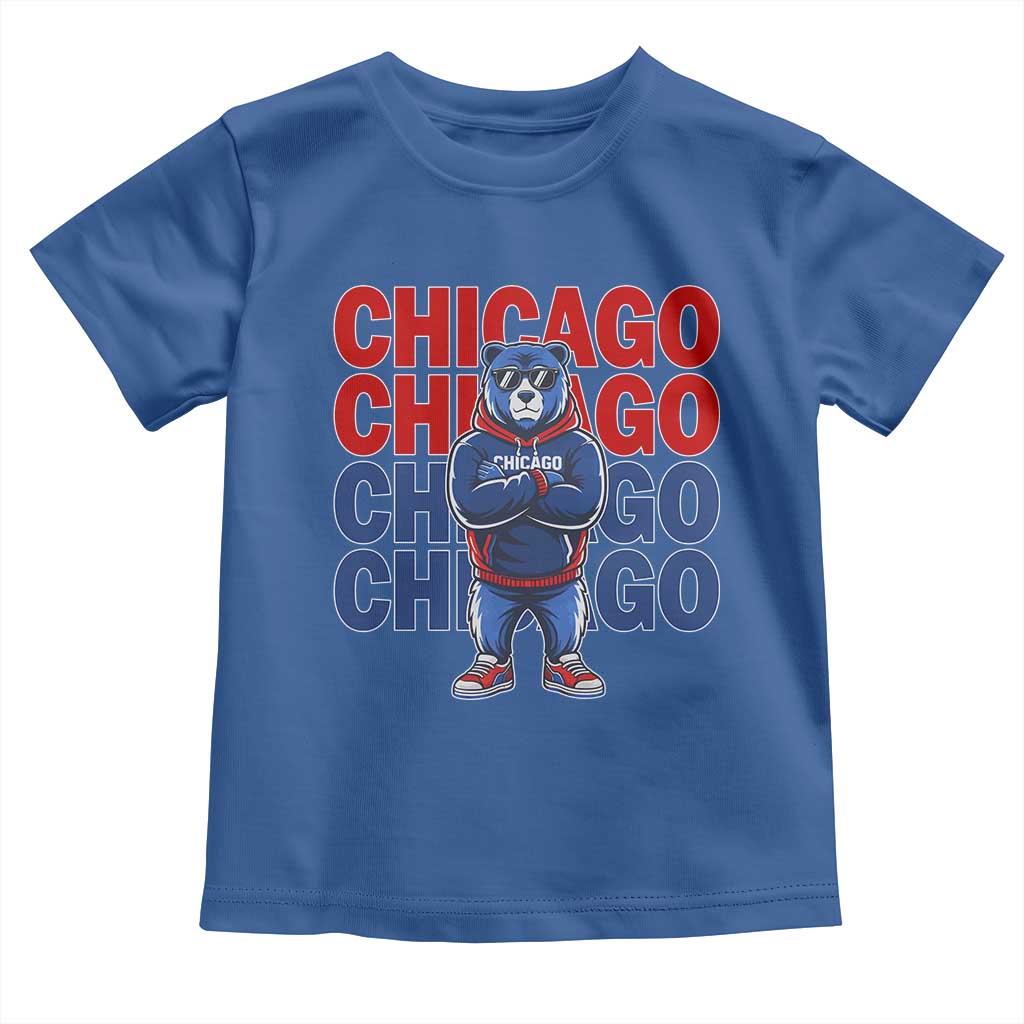Vintage Chicago Pride Graphic Toddler T Shirt US State Sports Fan Baseball Lover TS10 Royal Blue Print Your Wear
