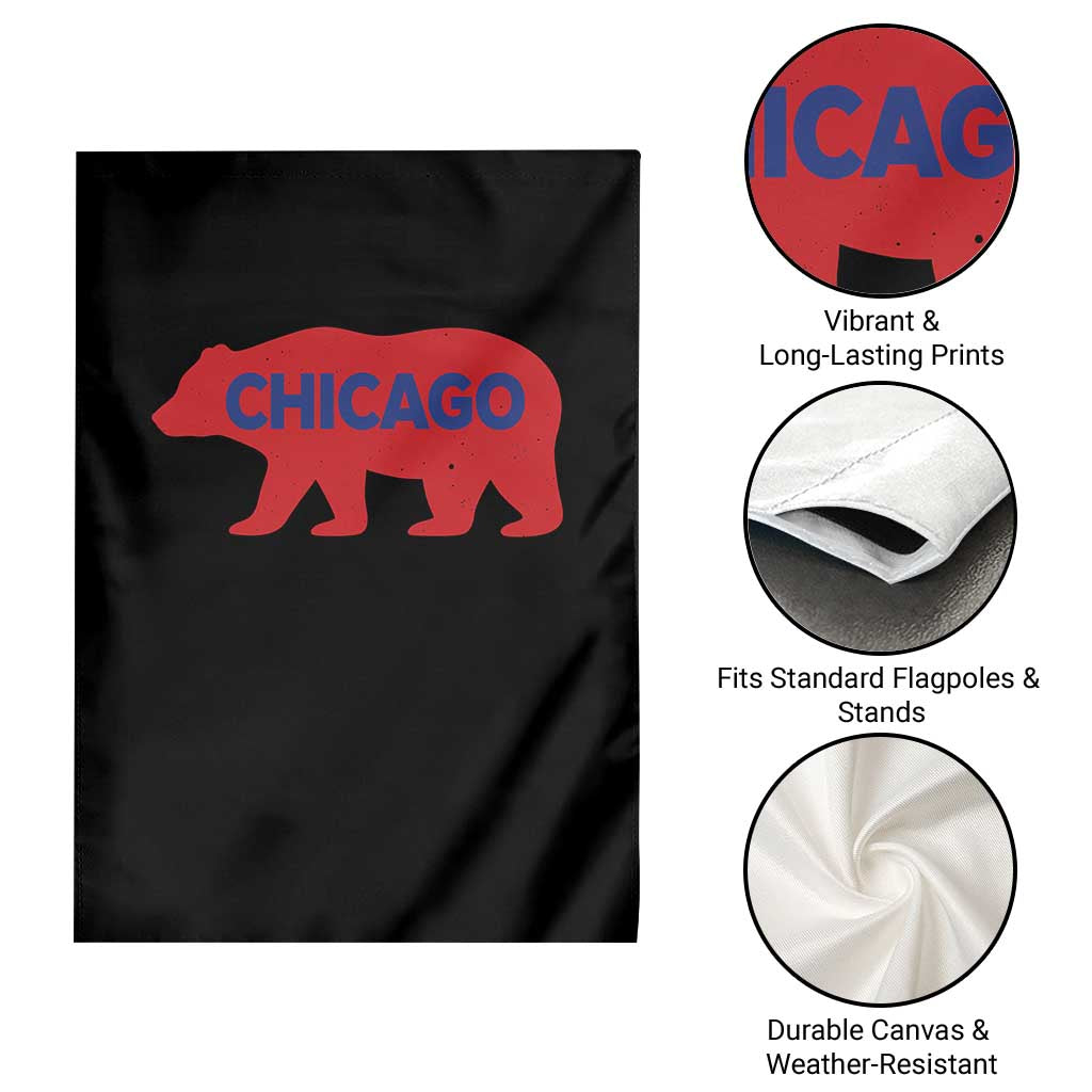 Chicago Baseball Garden Flag Vintage Distressed Illinois City Pride Baseball Lover TS10 Print Your Wear