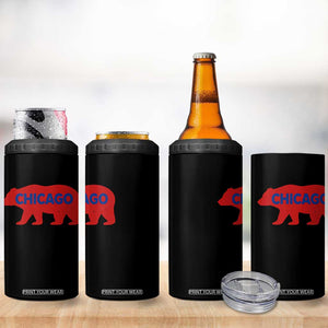 Chicago Baseball 4 in 1 Can Cooler Tumbler Vintage Distressed Illinois City Pride Baseball Lover TS10 Print Your Wear