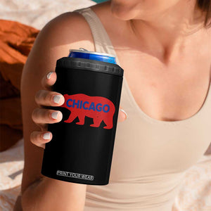 Chicago Baseball 4 in 1 Can Cooler Tumbler Vintage Distressed Illinois City Pride Baseball Lover TS10 Print Your Wear