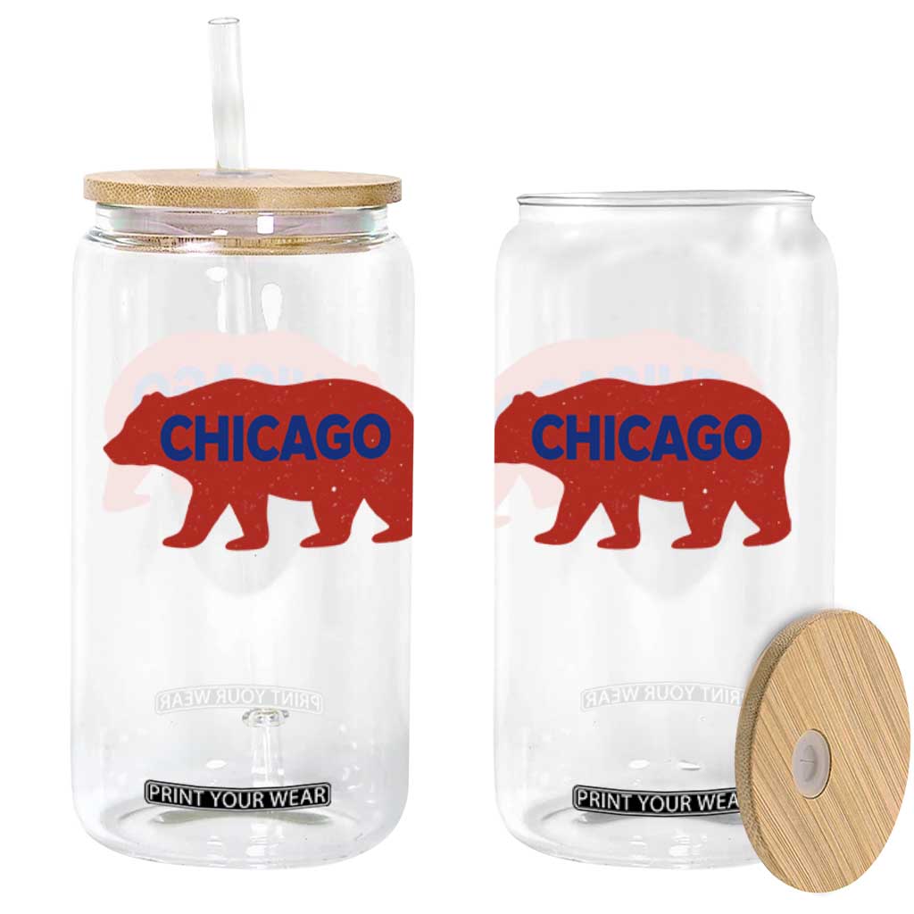 Chicago Baseball Glass Can Vintage Distressed Illinois City Pride Baseball Lover TS10 Print Your Wear