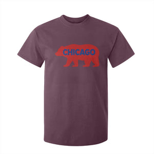 Chicago Baseball T Shirt For Kid Vintage Distressed Illinois City Pride Baseball Lover TS10 Maroon Print Your Wear