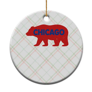 Chicago Baseball Ceramic Ornament Vintage Distressed Illinois City Pride Baseball Lover TS10 1pc Christmas Plaid Print Your Wear