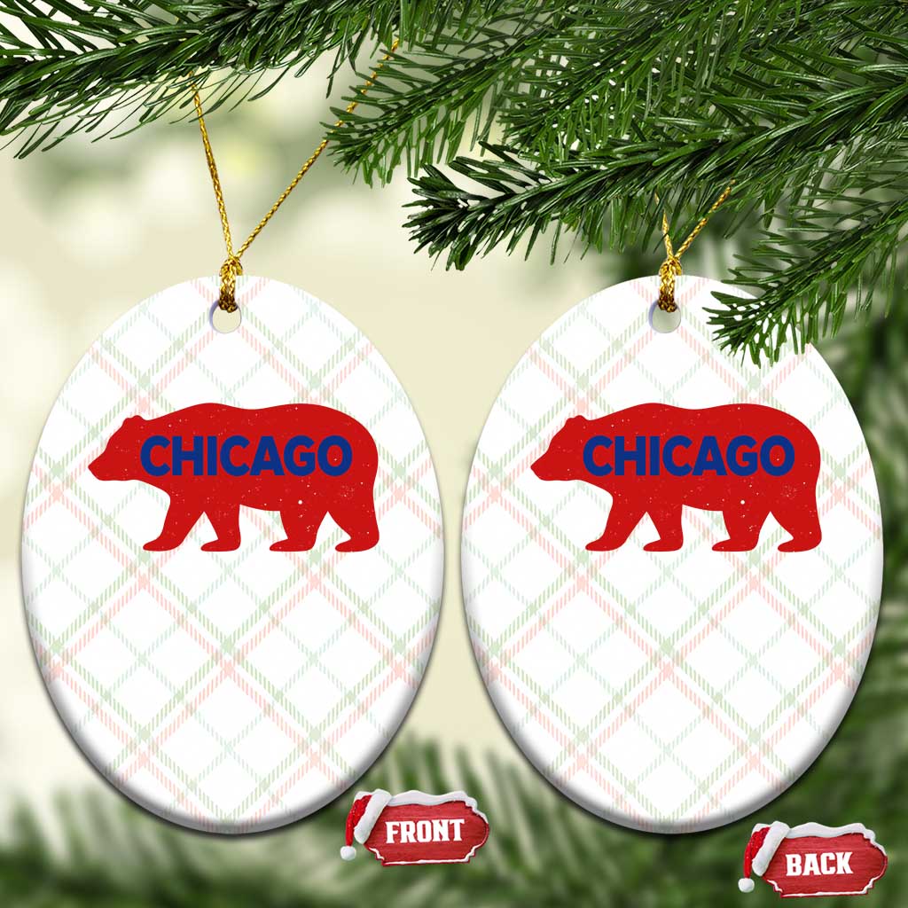 Chicago Baseball Ceramic Ornament Vintage Distressed Illinois City Pride Baseball Lover TS10 Print Your Wear
