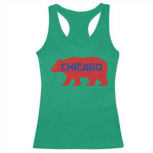 Chicago Baseball Racerback Tank Top Vintage Distressed Illinois City Pride Baseball Lover TS10 Irish Green Print Your Wear