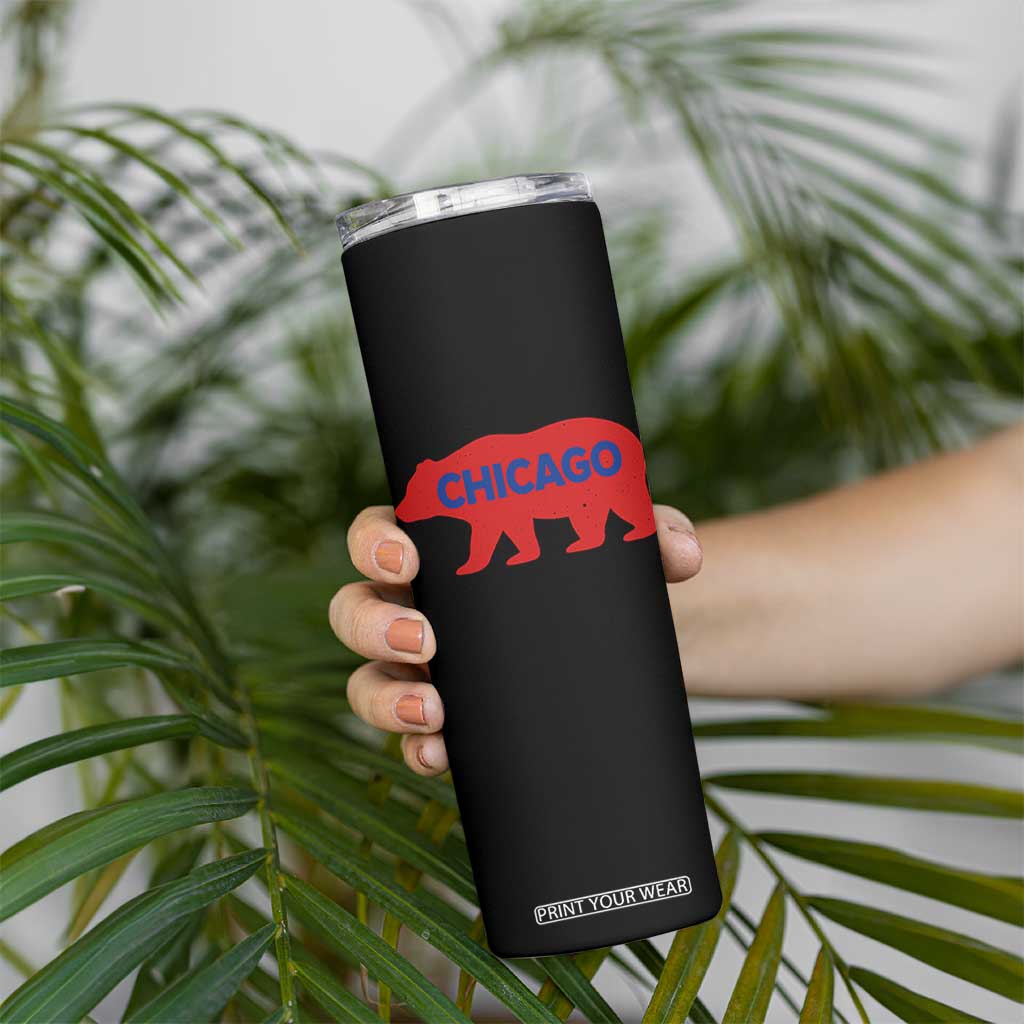 Chicago Baseball Skinny Tumbler Vintage Distressed Illinois City Pride Baseball Lover TS10 Print Your Wear
