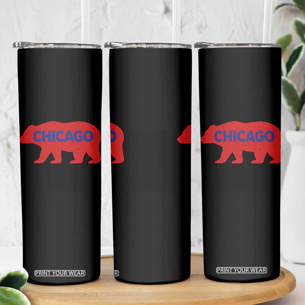 Chicago Baseball Skinny Tumbler Vintage Distressed Illinois City Pride Baseball Lover TS10 Print Your Wear
