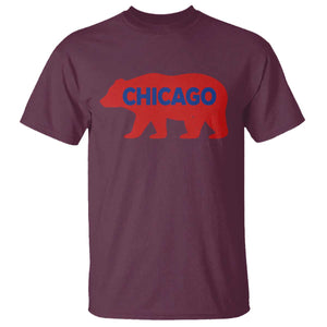 Chicago Baseball T Shirt Vintage Distressed Illinois City Pride Baseball Lover TS10 Maroon Print Your Wear