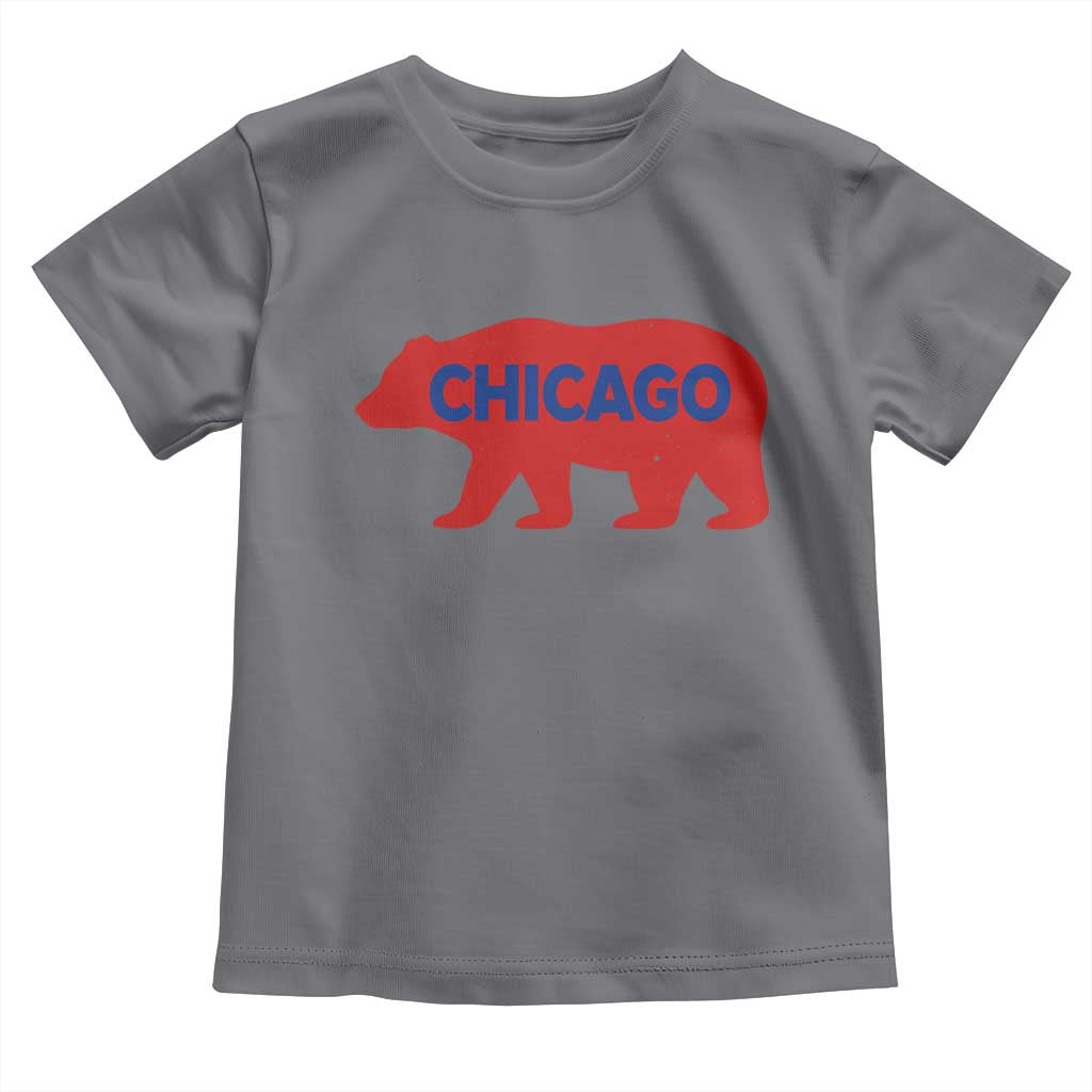 Chicago Baseball Toddler T Shirt Vintage Distressed Illinois City Pride Baseball Lover TS10 Charcoal Print Your Wear