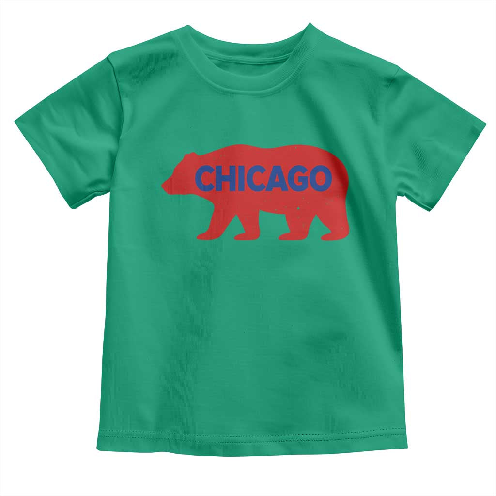 Chicago Baseball Toddler T Shirt Vintage Distressed Illinois City Pride Baseball Lover TS10 Irish Green Print Your Wear
