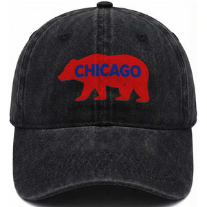 Chicago Baseball Washed Cotton Baseball Cap Vintage Distressed Illinois City Pride Baseball Lover TS10 Print Your Wear