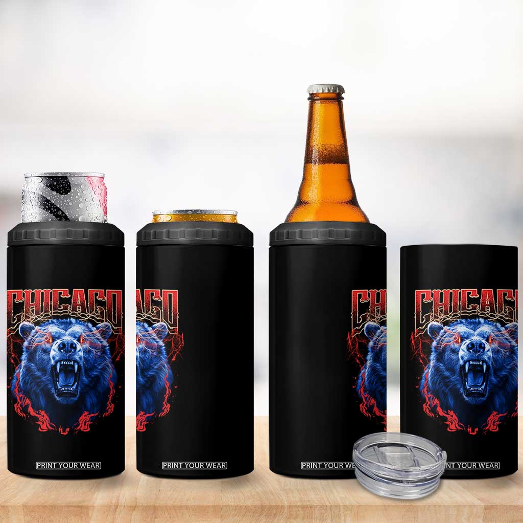 Retro Chicago 4 in 1 Can Cooler Tumbler Vintage Cub Bootleg Graphic Baseball Fans TS10 Print Your Wear