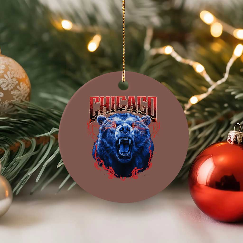 Retro Chicago Ceramic Ornament Vintage Cub Bootleg Graphic Baseball Fans TS10 1pc Mocha Print Your Wear