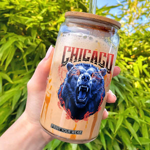 Retro Chicago Glass Can Vintage Cub Bootleg Graphic Baseball Fans TS10 Black Print Your Wear