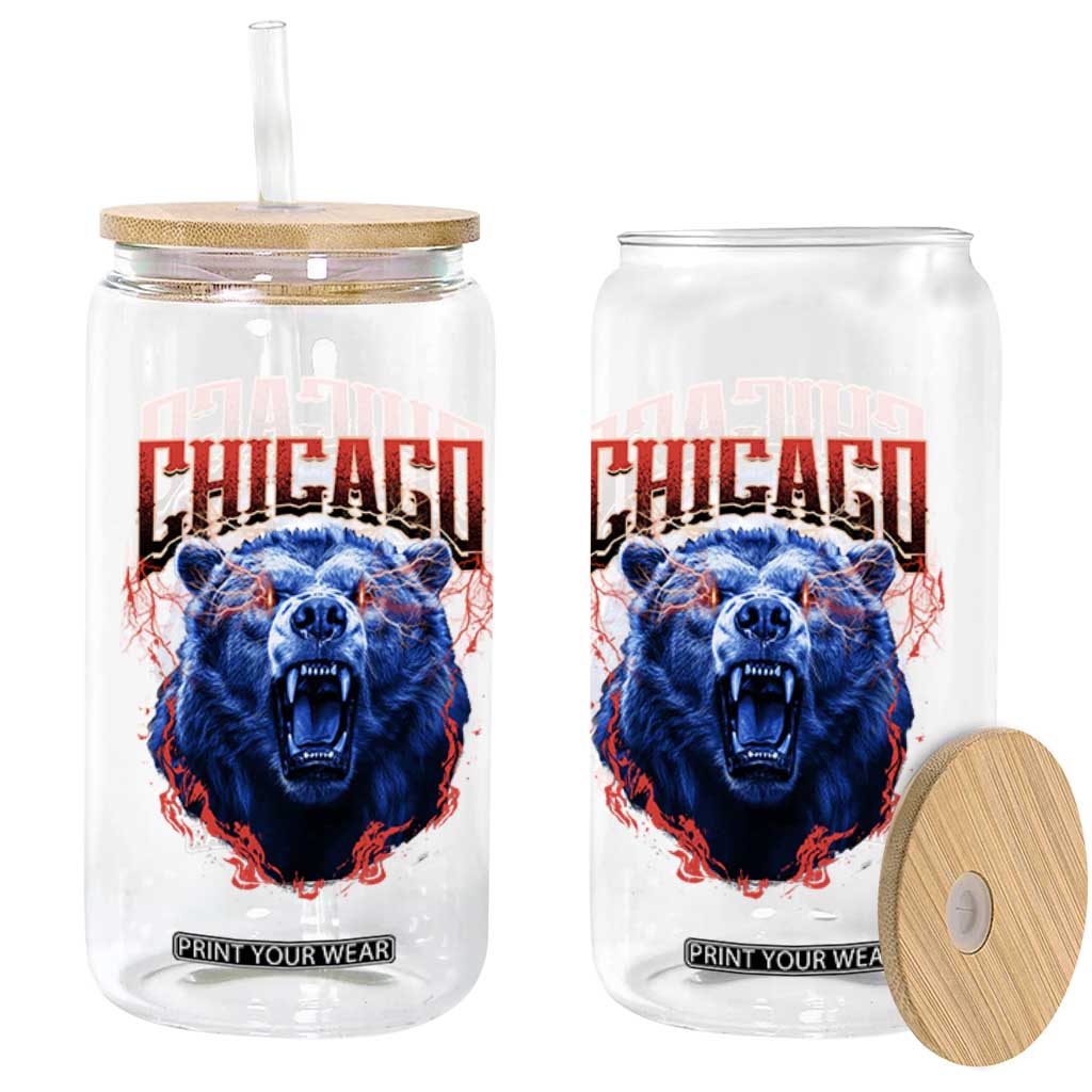Retro Chicago Glass Can Vintage Cub Bootleg Graphic Baseball Fans TS10 Print Your Wear