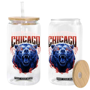 Retro Chicago Glass Can Vintage Cub Bootleg Graphic Baseball Fans TS10 Print Your Wear