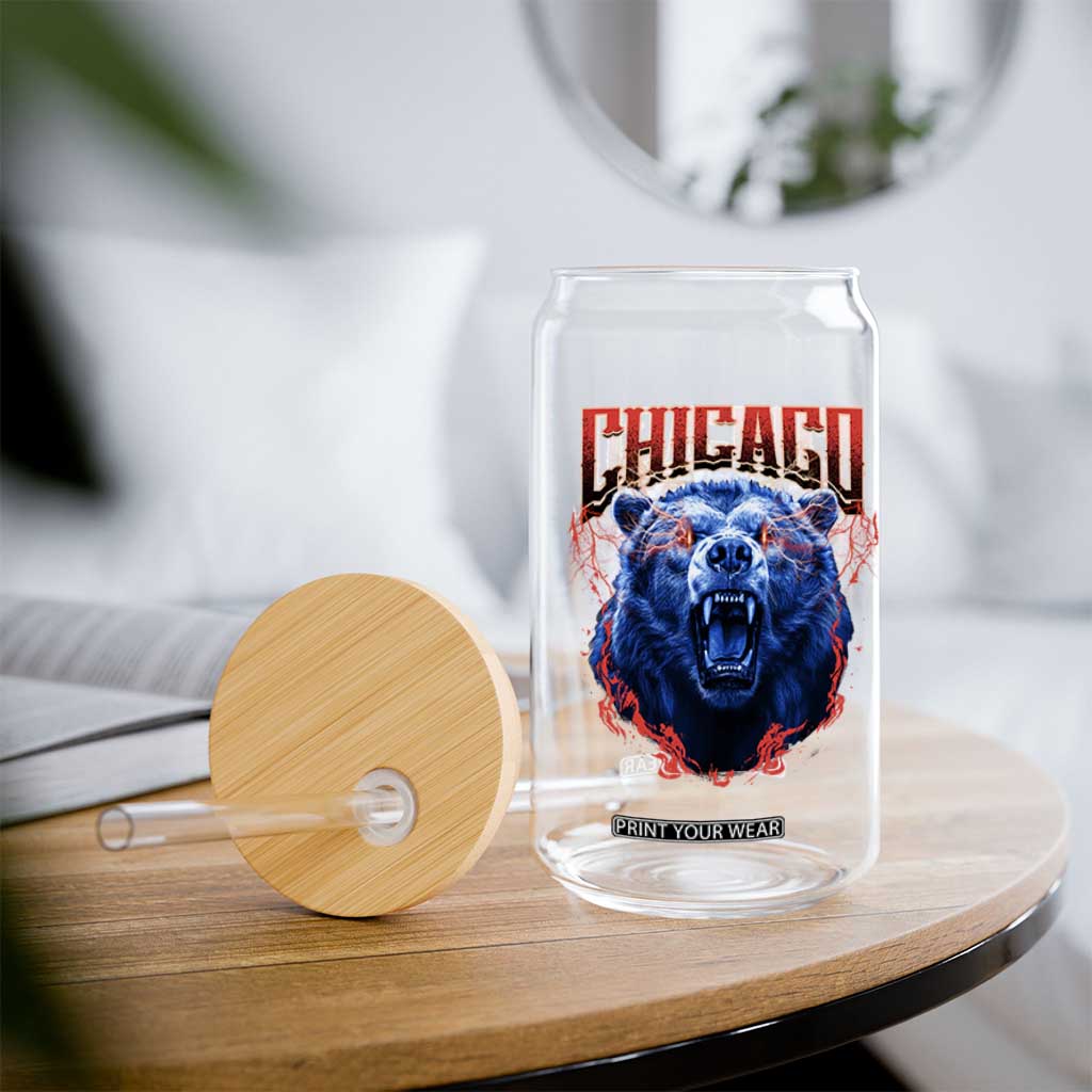 Retro Chicago Glass Can Vintage Cub Bootleg Graphic Baseball Fans TS10 Print Your Wear