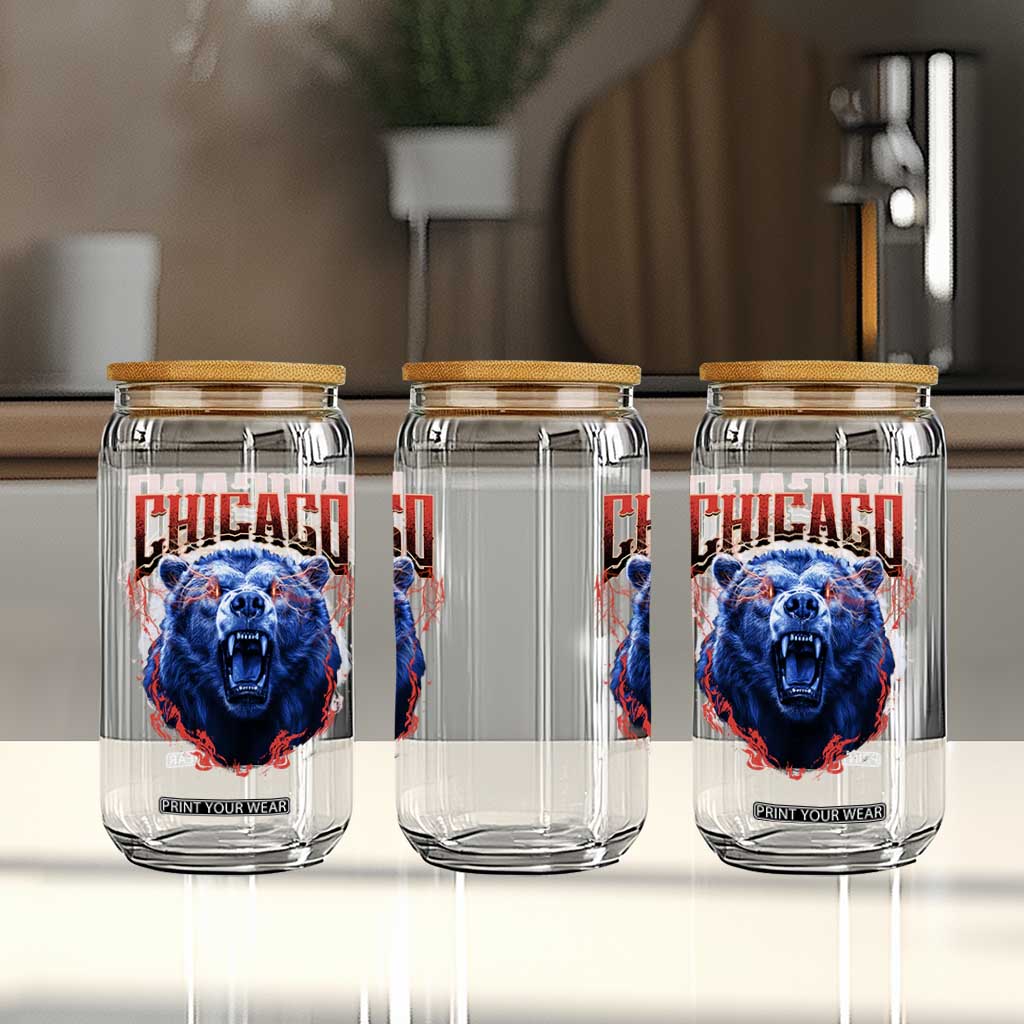 Retro Chicago Glass Can Vintage Cub Bootleg Graphic Baseball Fans TS10 Print Your Wear