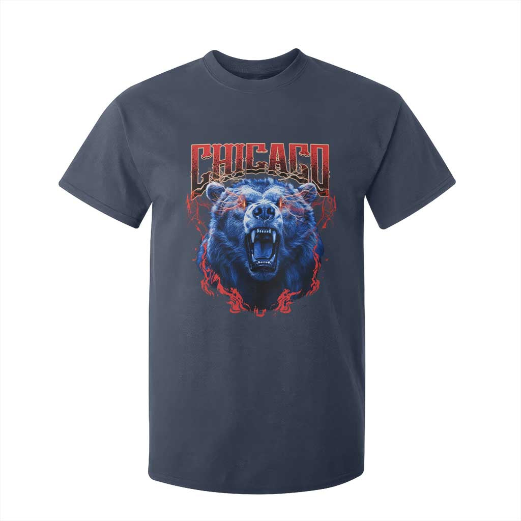 Retro Chicago T Shirt For Kid Vintage Cub Bootleg Graphic Baseball Fans TS10 Navy Print Your Wear