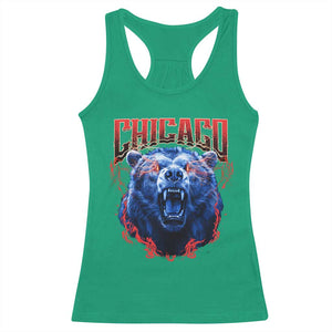 Retro Chicago Racerback Tank Top Vintage Cub Bootleg Graphic Baseball Fans TS10 Irish Green Print Your Wear