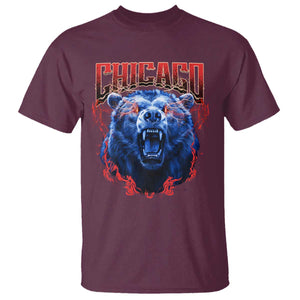 Retro Chicago T Shirt Vintage Cub Bootleg Graphic Baseball Fans TS10 Maroon Print Your Wear