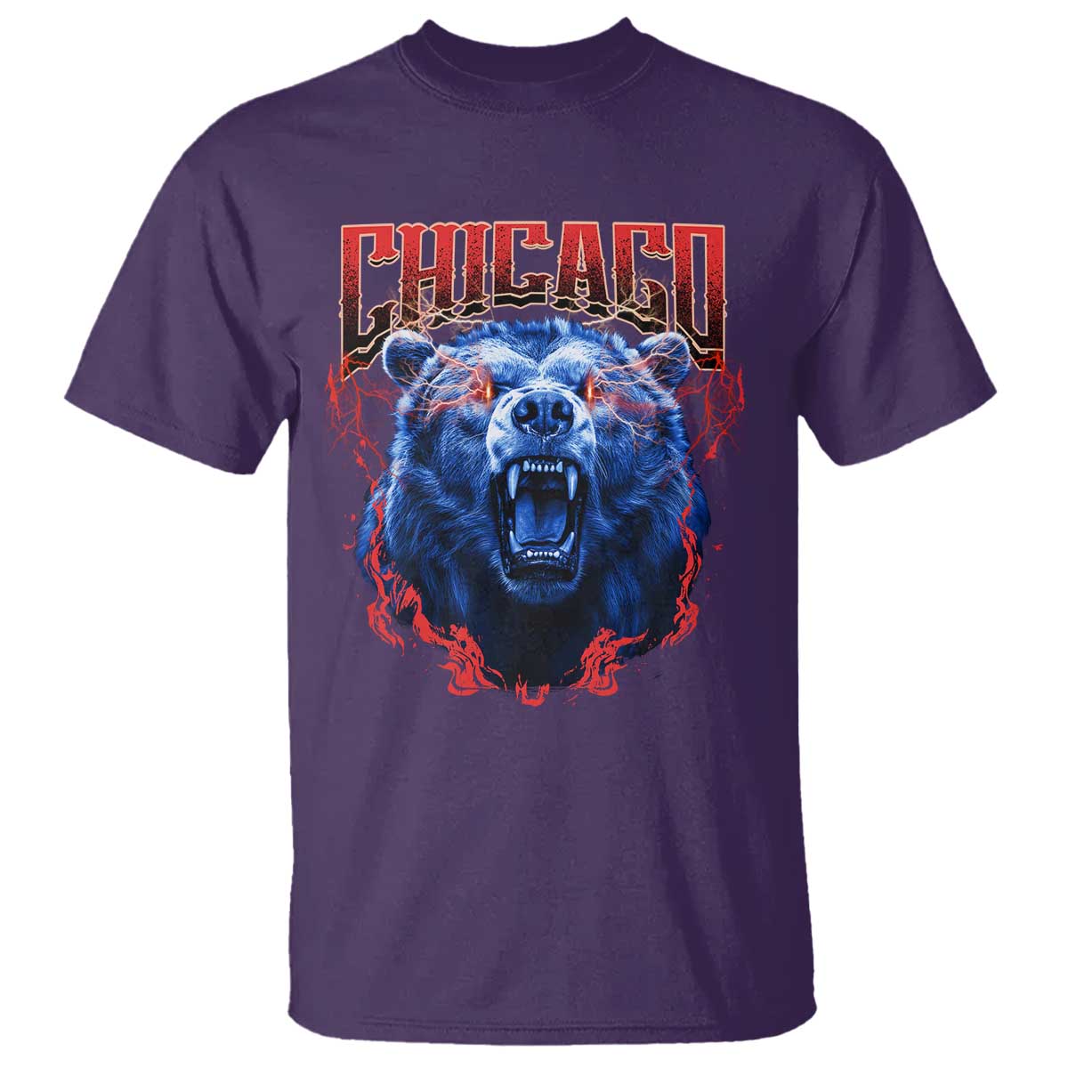 Retro Chicago T Shirt Vintage Cub Bootleg Graphic Baseball Fans TS10 Purple Print Your Wear