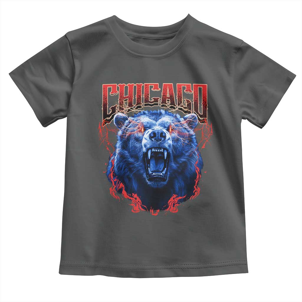 Retro Chicago Toddler T Shirt Vintage Cub Bootleg Graphic Baseball Fans TS10 Dark Heather Print Your Wear