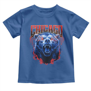 Retro Chicago Toddler T Shirt Vintage Cub Bootleg Graphic Baseball Fans TS10 Royal Blue Print Your Wear