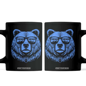Vintage Chicago Coffee Mug Cub With Sunglasses Baseball Fans TS10 Black Print Your Wear