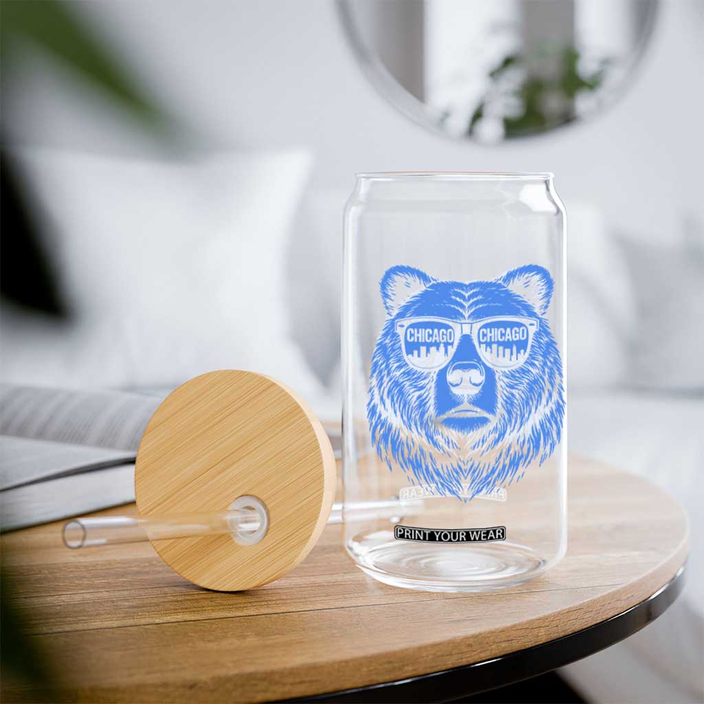 Vintage Chicago Glass Can Cub With Sunglasses Baseball Fans TS10 Print Your Wear