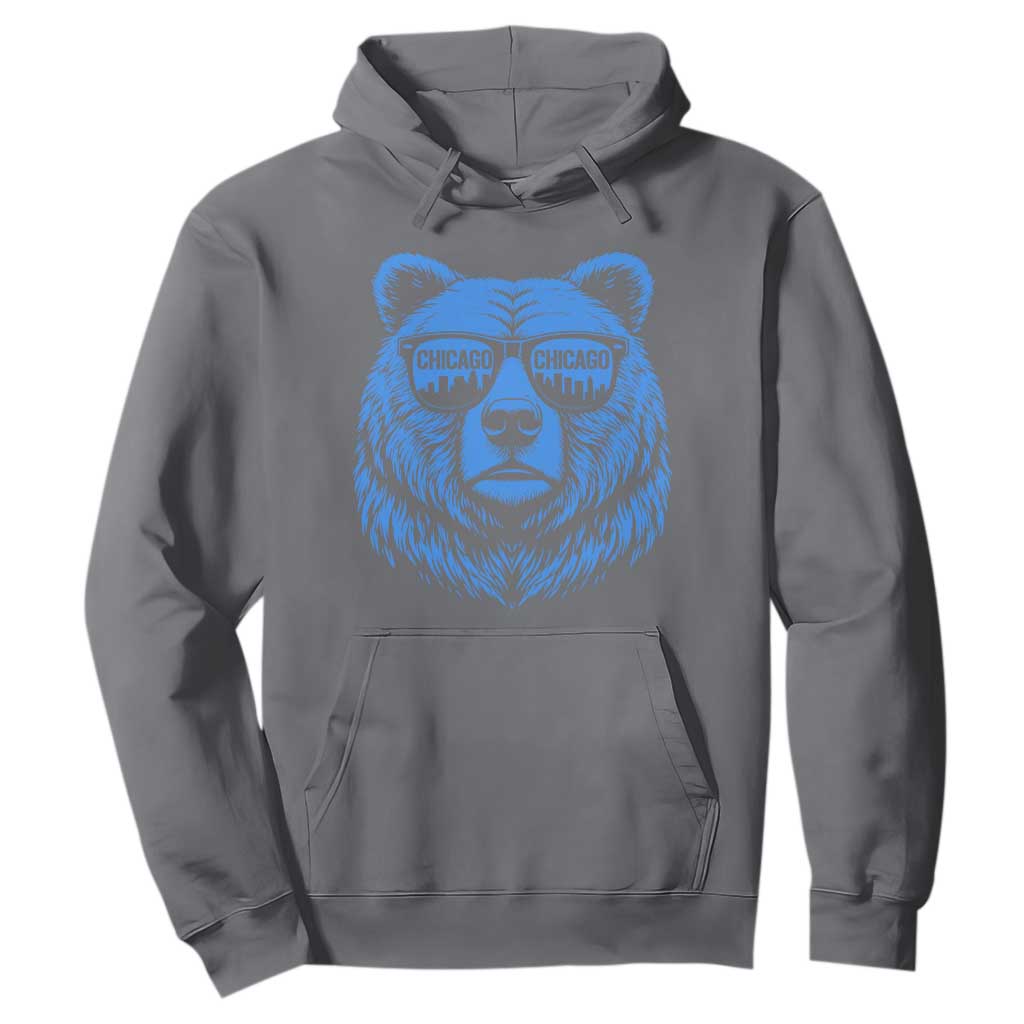 Vintage Chicago Hoodie Cub With Sunglasses Baseball Fans TS10 Charcoal Print Your Wear