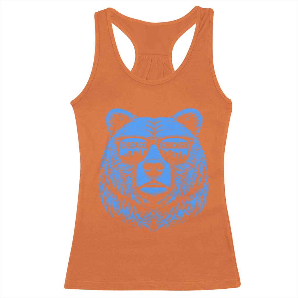 Vintage Chicago Racerback Tank Top Cub With Sunglasses Baseball Fans TS10 Orange Print Your Wear