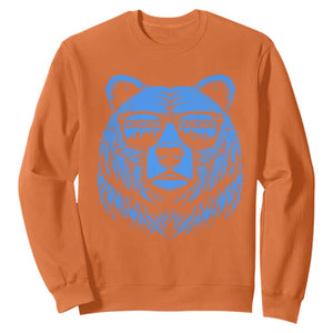 Vintage Chicago Sweatshirt Cub With Sunglasses Baseball Fans TS10 Orange Print Your Wear