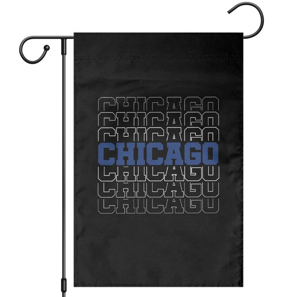 Vintage Chicago Graphic Garden Flag State Pride Baseball Lover TS10 Black Print Your Wear