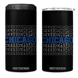 Vintage Chicago Graphic 4 in 1 Can Cooler Tumbler State Pride Baseball Lover TS10 One Size: 16 oz Black Print Your Wear