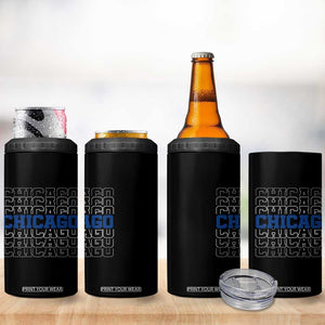 Vintage Chicago Graphic 4 in 1 Can Cooler Tumbler State Pride Baseball Lover TS10 Print Your Wear