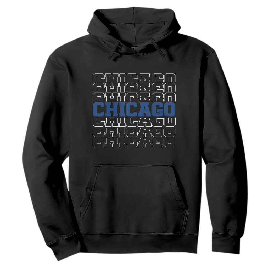 Vintage Chicago Graphic Hoodie State Pride Baseball Lover TS10 Black Print Your Wear