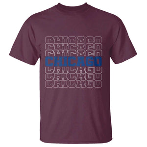 Vintage Chicago Graphic T Shirt State Pride Baseball Lover TS10 Maroon Print Your Wear