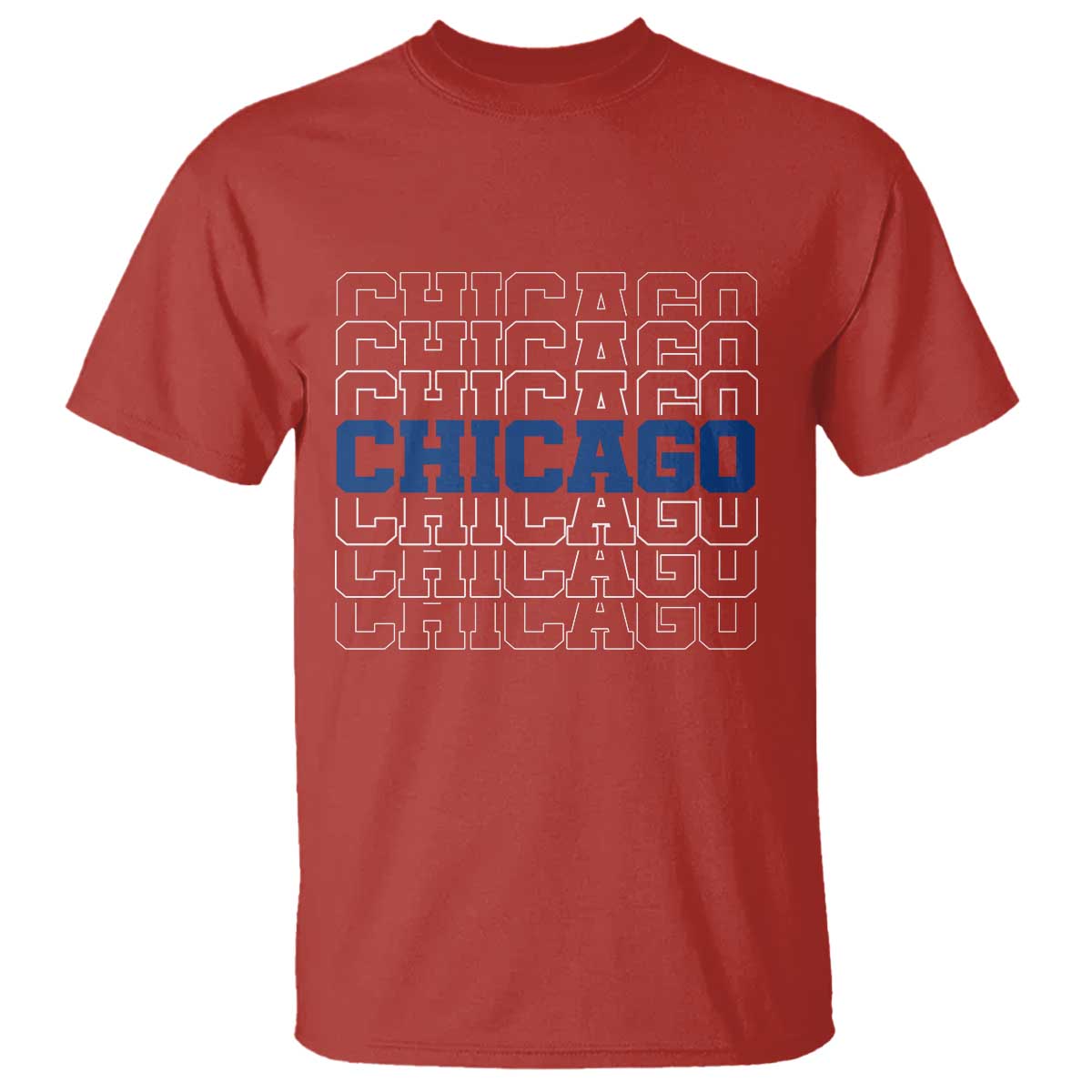 Vintage Chicago Graphic T Shirt State Pride Baseball Lover TS10 Red Print Your Wear