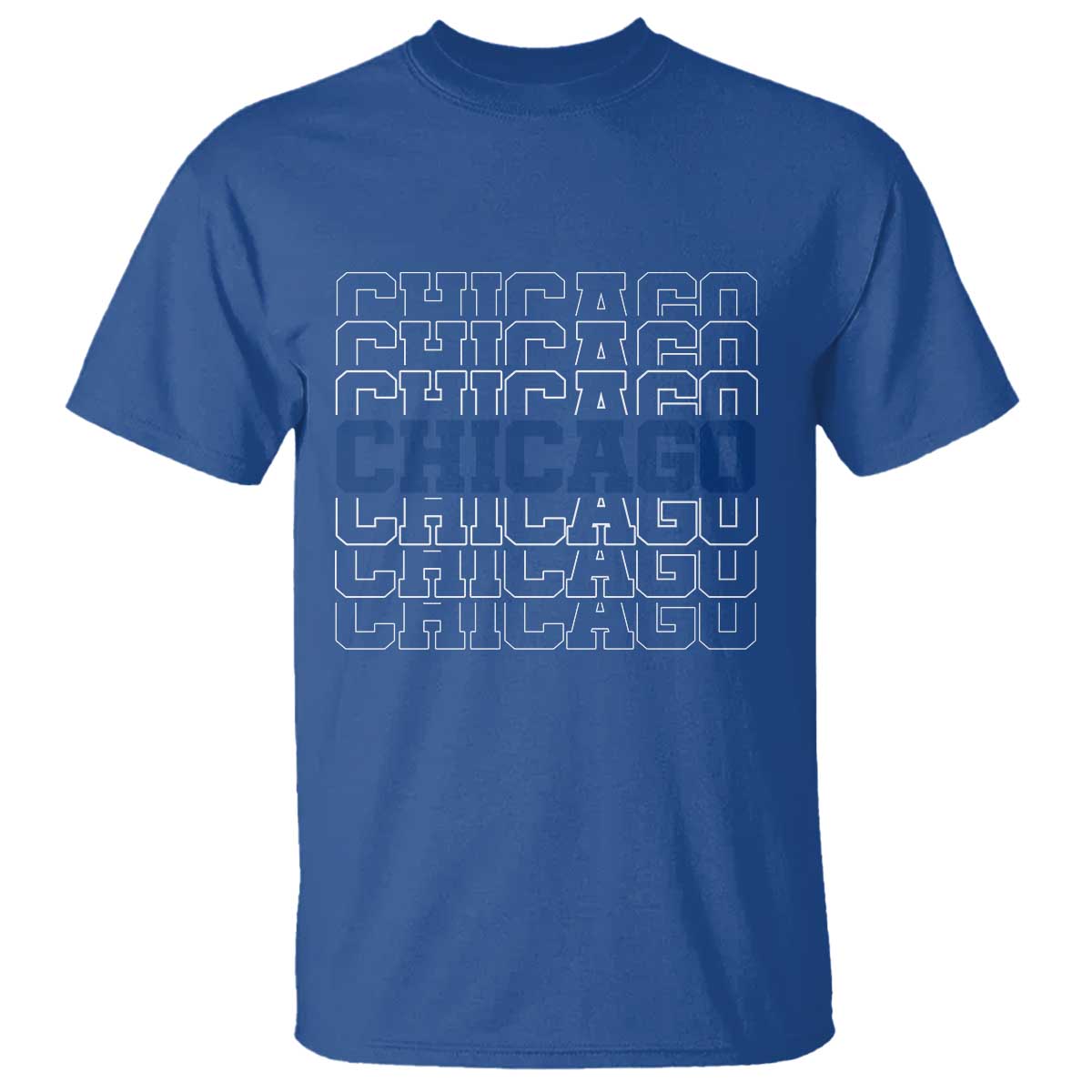 Vintage Chicago Graphic T Shirt State Pride Baseball Lover TS10 Royal Blue Print Your Wear