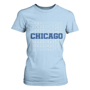 Vintage Chicago Graphic T Shirt For Women State Pride Baseball Lover TS10 Light Blue Print Your Wear