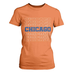 Vintage Chicago Graphic T Shirt For Women State Pride Baseball Lover TS10 Orange Print Your Wear