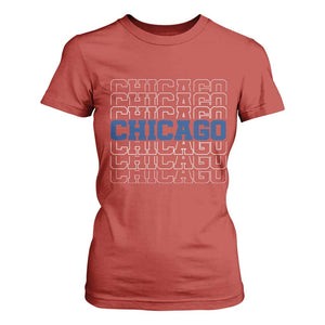 Vintage Chicago Graphic T Shirt For Women State Pride Baseball Lover TS10 Red Print Your Wear
