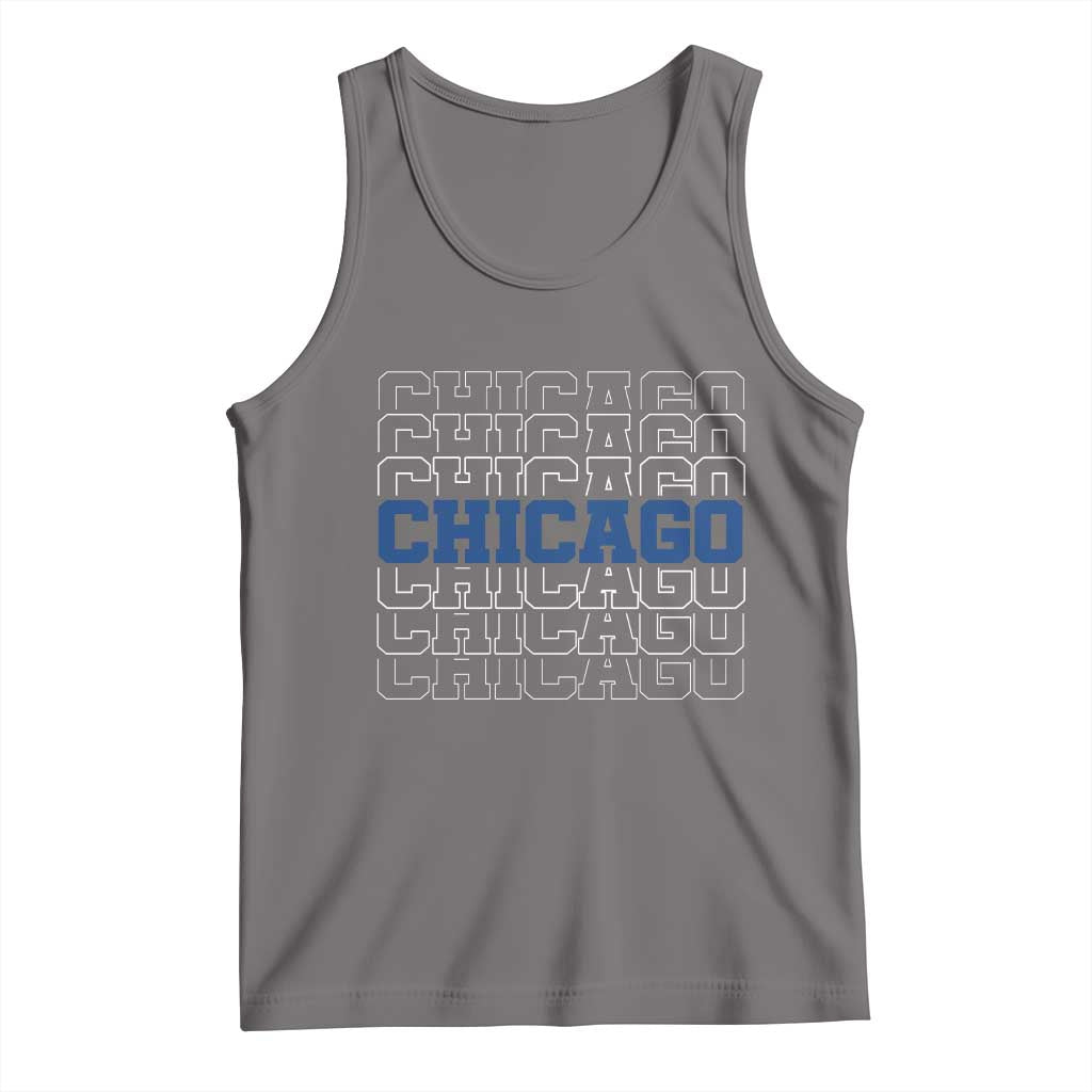 Vintage Chicago Graphic Tank Top State Pride Baseball Lover TS10 Deep Heather Print Your Wear
